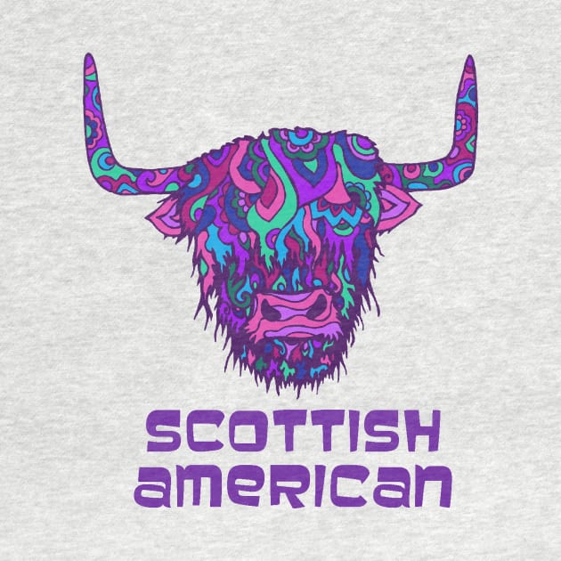 Scottish American Highland Cow by TimeTravellers